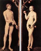 CRANACH, Lucas the Elder Adam and Eve 01 oil painting